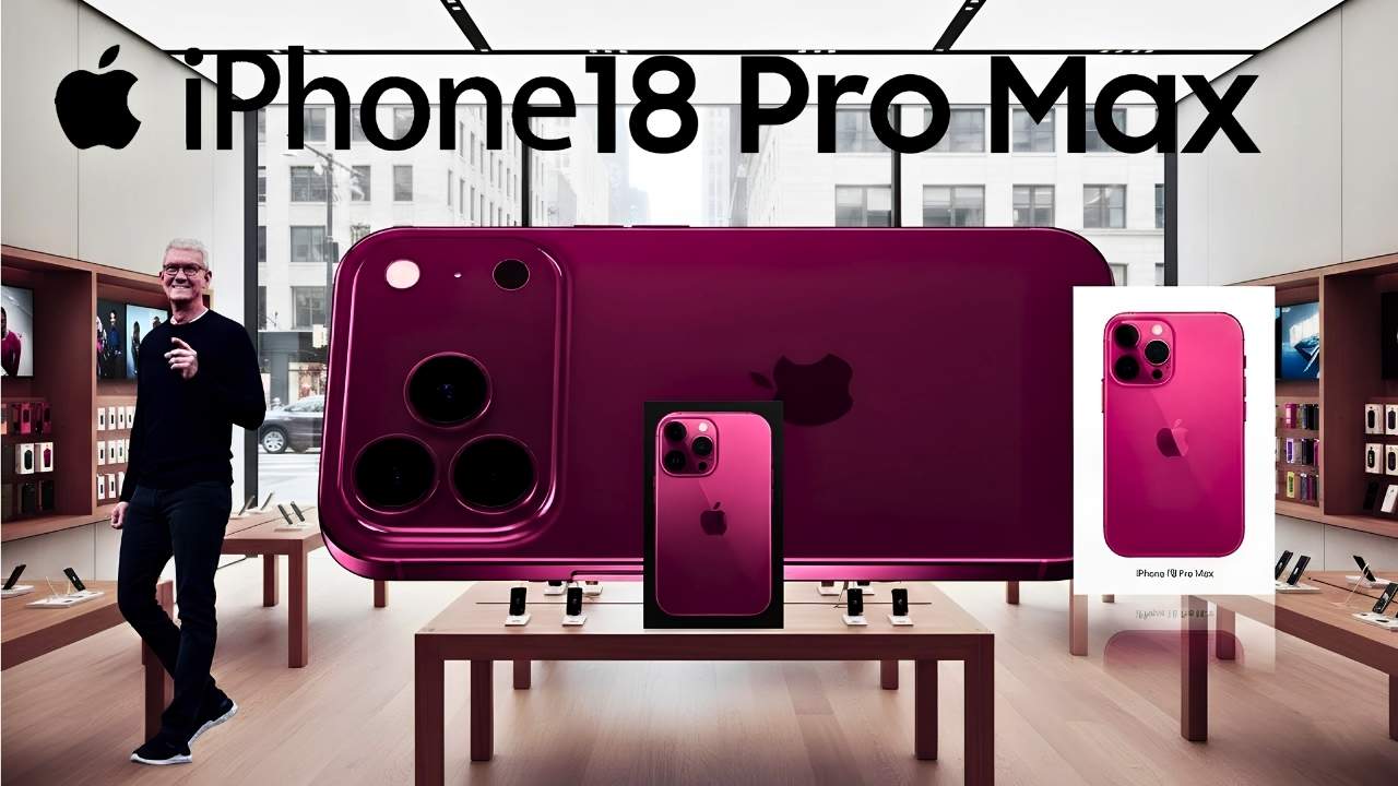 Apple iPhone 18 Pro Max First Look – Stunning New Design, Powerful A20 Pro Chip, Advanced AI Camera Features, Battery Upgrade, Expected Price & Launch Date